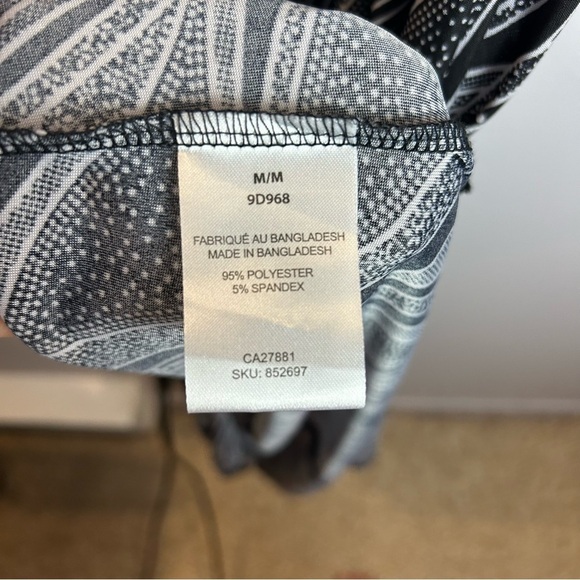 2 Dye 4 Sleeveless Black and White Maxi Dress Size Medium - Picture 9 of 13